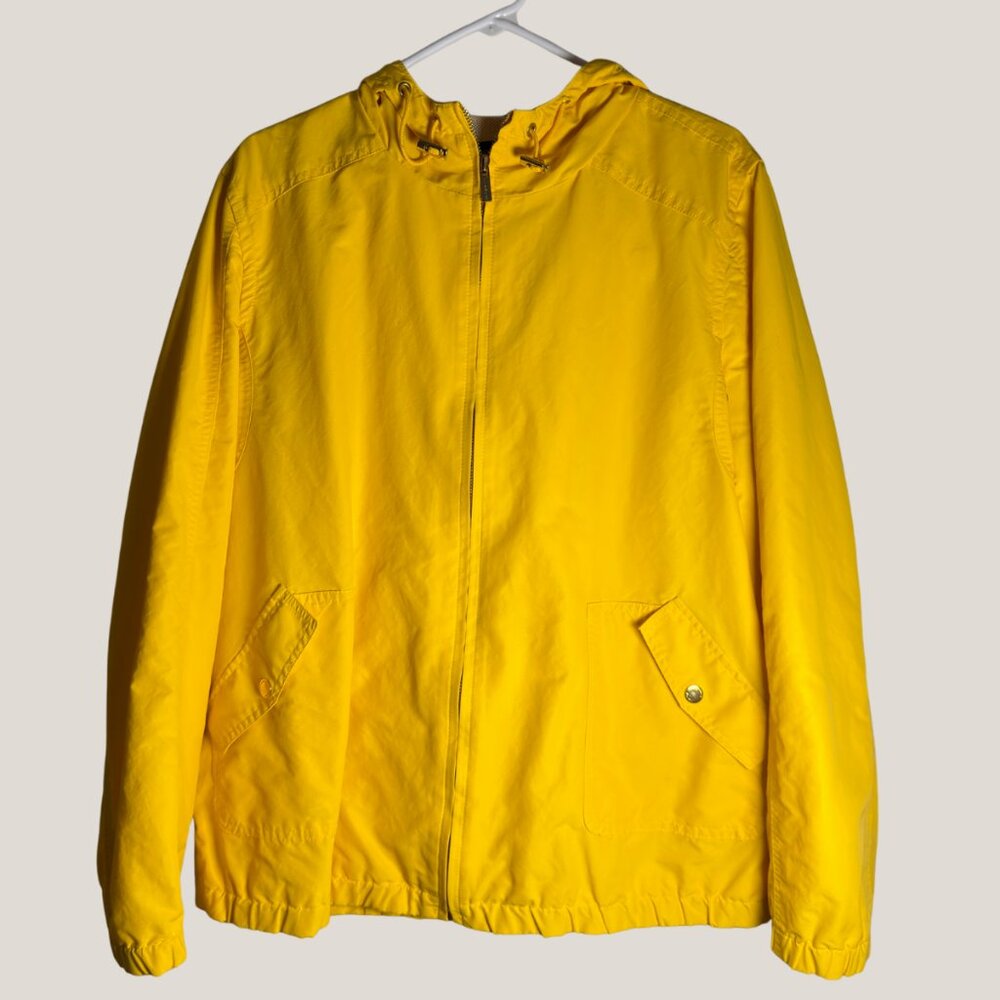 Jones New York Lightweight Hooded Yellow Jacket, XL